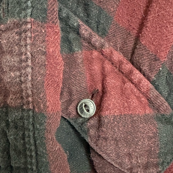 Women’s TNA Red & Black Plaid Shirt sz Large - Picture 5 of 8